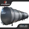 100 Tonluk Fiberglas Yatay Asit Depolama Tankı